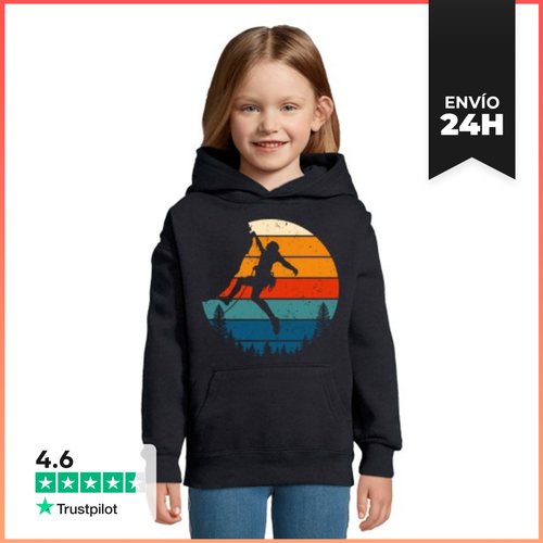 Sudadera Para Niños Con Capucha ESCALADA MONTAÑA PUESTA DE SOL - latostadora.com - Modalova