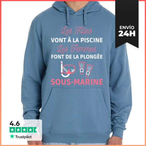 Sudadera Unisex Con Capucha Regalo De Humor De Buceo De Mujer - latostadora.com - Modalova