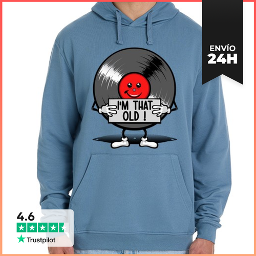 Sudadera Unisex Con Capucha Tan Viejo Como Un LP LaTostadora - latostadora.com - Modalova