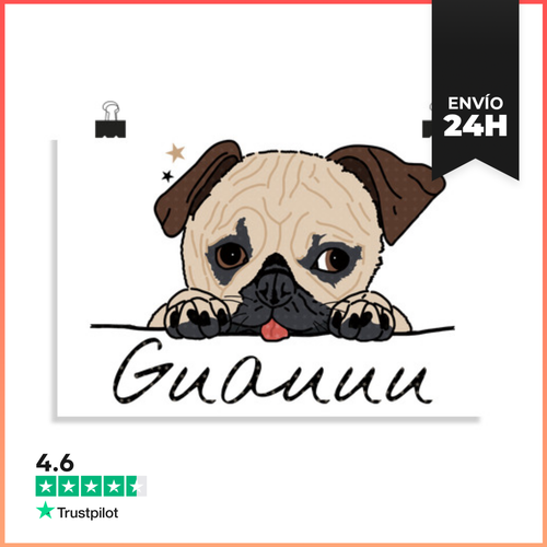 Póster Horizontal Perrito Guauuu LaTostadora - latostadora.com - Modalova