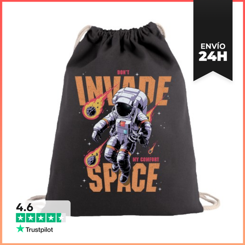 Mochila Saco Con Cuerdas NO INVALES MI ESPACIO DE CONFORT - latostadora.com - Modalova