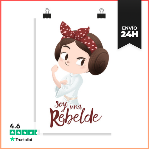 Póster Vertical Soy Una Rebelde LaTostadora - latostadora.com - Modalova