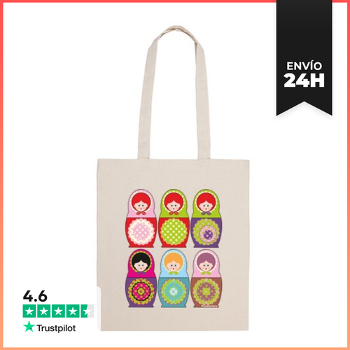 Bolsa De Tela Muñecas Rusas LaTostadora - latostadora.com - Modalova