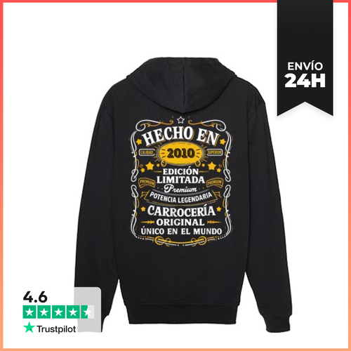 Sudadera Unisex Con Capucha Hecho En 2010 Edición Limitada Regalo - latostadora.com - Modalova