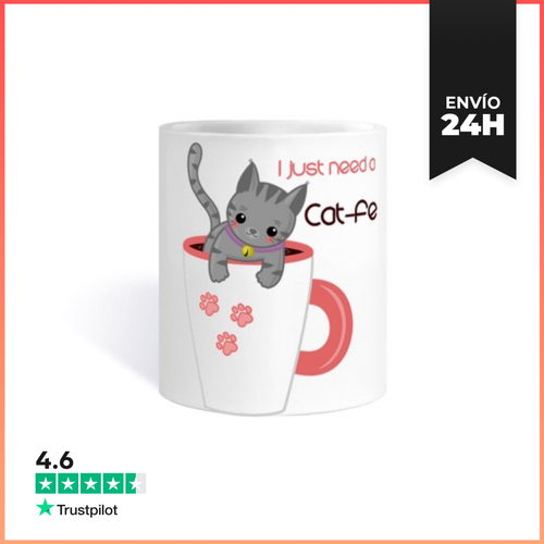 Taza I Just Need A Cat-fe LaTostadora - latostadora.com - Modalova