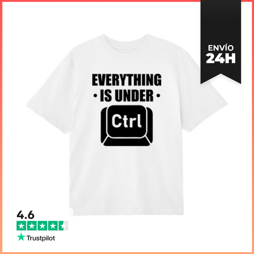Camiseta Oversize EVERYTHING IS UNDER CTRL CONTROL LaTostadora - latostadora.com - Modalova
