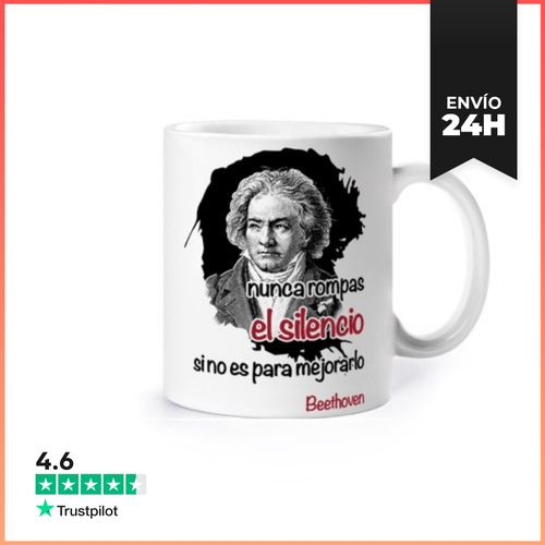Taza Silencio Beethoven LaTostadora - latostadora.com - Modalova