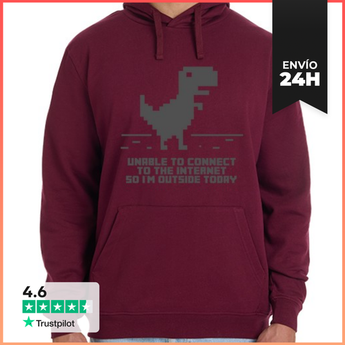 Sudadera Unisex Con Capucha Unable To Connect To The Internet - latostadora.com - Modalova