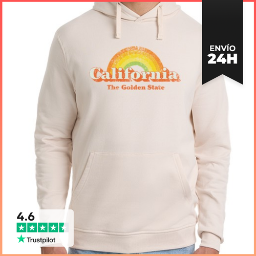 Sudadera Unisex Con Capucha Vintage California Desgastado - latostadora.com - Modalova