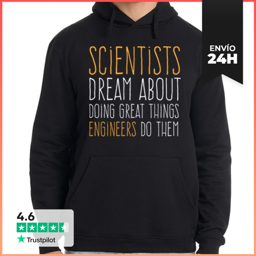 Sudadera Unisex Con Capucha Científicos Vs Ingenieros LaTostadora - latostadora.com - Modalova