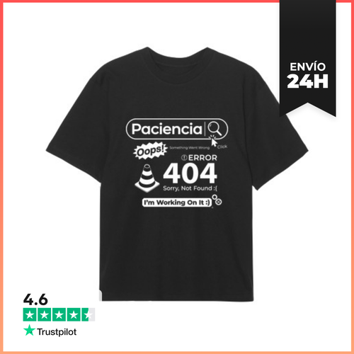 Camiseta Oversize Paciencia Not Found... LaTostadora - latostadora.com - Modalova