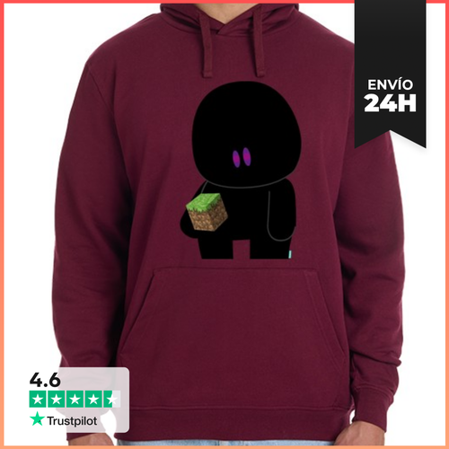Sudadera Unisex Con Capucha Bubble Minecraft Enderman LaTostadora - latostadora.com - Modalova
