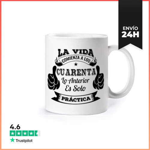 Taza De 40 Cumpleaños. Cuarenta. LaTostadora - latostadora.com - Modalova