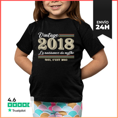 Camiseta Clásica Para Niños 2018 Año De Nacimiento Y Divertido - latostadora.com - Modalova
