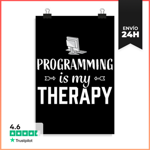 Póster Vertical La Programación Es Mi Programador De Te - latostadora.com - Modalova