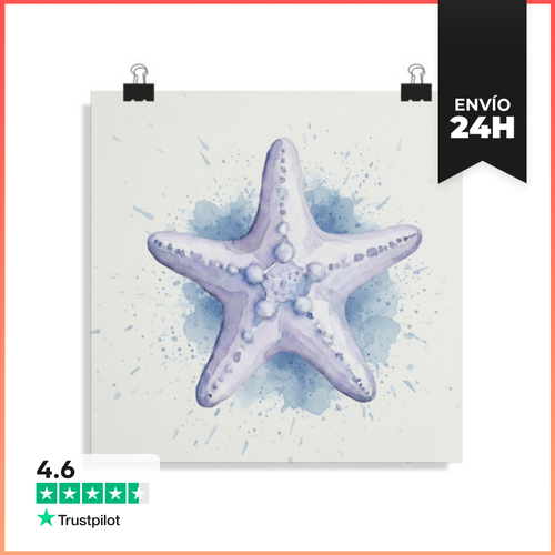 Póster Cuadrado Estrella De Mar LaTostadora - latostadora.com - Modalova