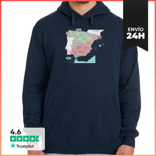 Sudadera Unisex Con Capucha Sudadera Unisex Con Capucha Mapa - latostadora.com - Modalova