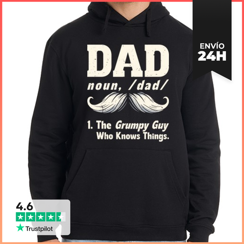 Sudadera Unisex Con Capucha Humor Divertido De Papá Tipo Gruñón - latostadora.com - Modalova