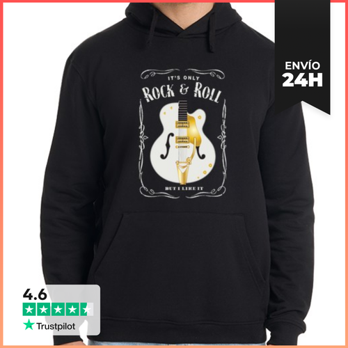 Sudadera Unisex Con Capucha Es Solo Rock N Roll LaTostadora - latostadora.com - Modalova