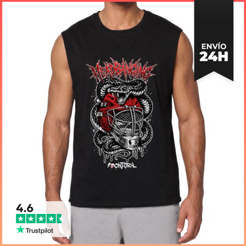Camiseta Sin Mangas Headbanging Hockey LaTostadora - latostadora.com - Modalova