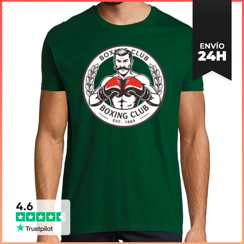 Camiseta Hombre Clásica Club De Boxeo Rojo LaTostadora - latostadora.com - Modalova