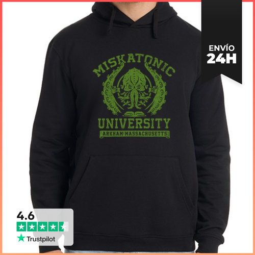 Sudadera Unisex Con Capucha Universidad Miskatonic De Cthulhu - latostadora.com - Modalova
