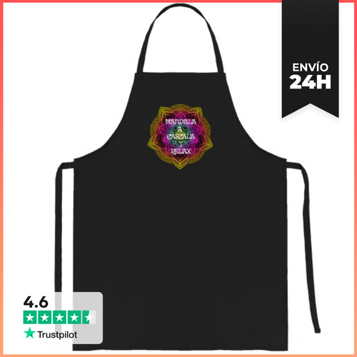 Delantal MANDALA A CASCALA Y RELAX LaTostadora - latostadora.com - Modalova