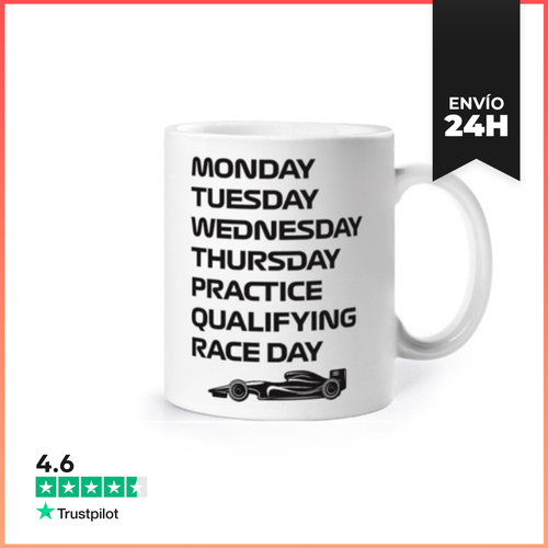 Taza F1 WEEK PRACTICE QUALIFYING RACE DAY LaTostadora - latostadora.com - Modalova
