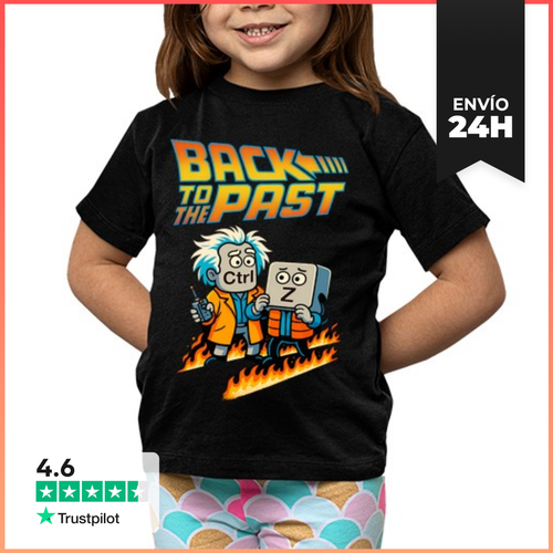 Camiseta Clásica Para Niños Ctrl Z Back To The Past Informatica - latostadora.com - Modalova