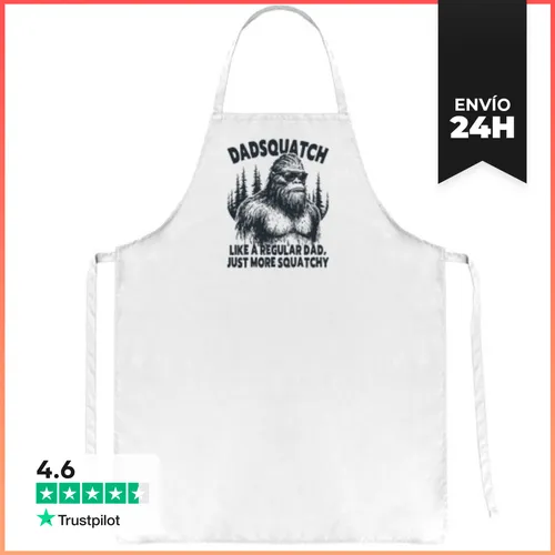Delantal DADSQUATCH LIKE A REGULAR DAD JUST MORE SQUATCHY BIGFOOT - latostadora.com - Modalova