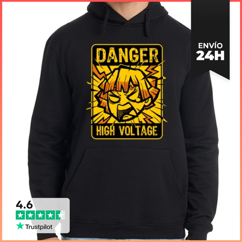 Sudadera Unisex Con Capucha Kimetsu No Yaiba - Zenitsu Chibi H - latostadora.com - Modalova
