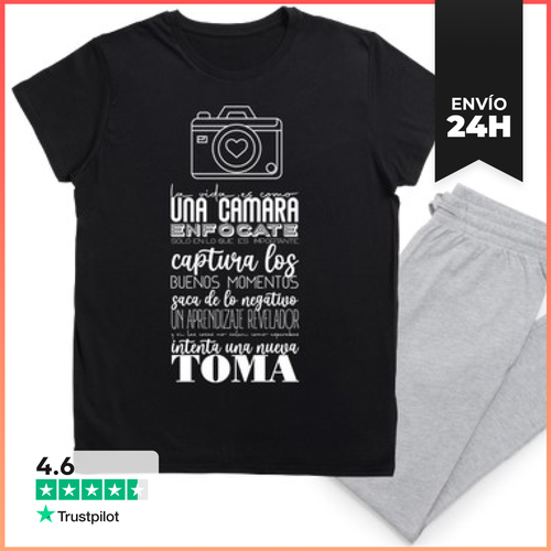Pijama LA VIDA ES COMO UNA CÁMARA LaTostadora - latostadora.com - Modalova
