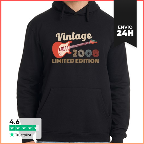 Sudadera Unisex Con Capucha Vintage 2008 Edición Limitada - latostadora.com - Modalova