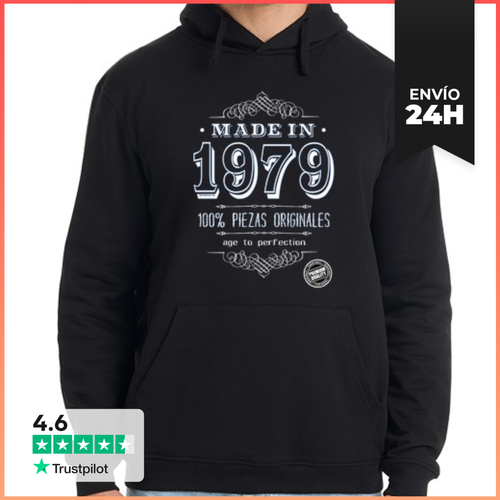 Sudadera Unisex Con Capucha Made In 1979 LaTostadora - latostadora.com - Modalova