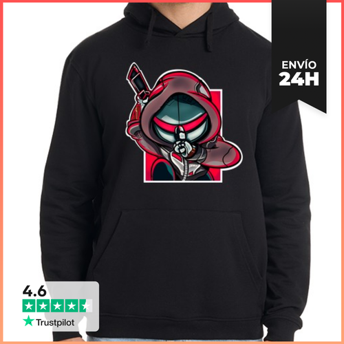 Sudadera Unisex Con Capucha Genji Rojo LaTostadora - latostadora.com - Modalova