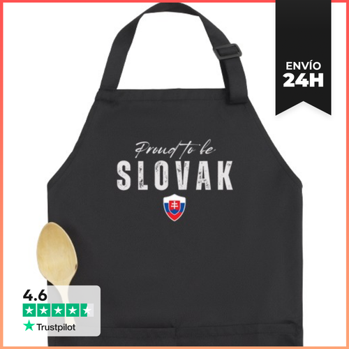Delantal Premium Con Bolsillo Eslovaco Orgulloso, Hecho En - latostadora.com - Modalova