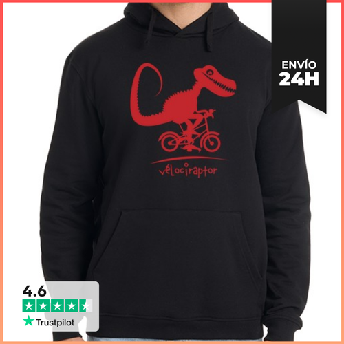 Sudadera Unisex Con Capucha Velociraptor LaTostadora - latostadora.com - Modalova