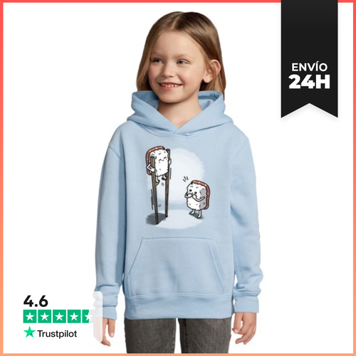 Sudadera Para Niños Con Capucha Sushi En Palillos LaTostadora - latostadora.com - Modalova