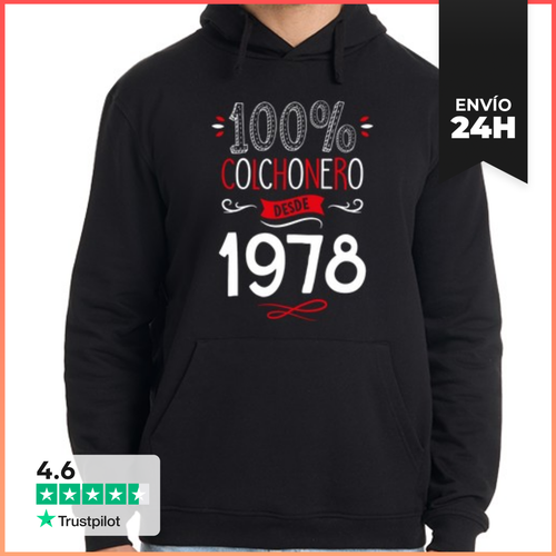 Sudadera Unisex Con Capucha 100% Colchonero Desde 1978 - latostadora.com - Modalova