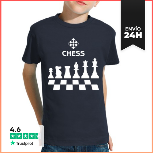 Camiseta Clásica Para Niños Ajedrez - Piezas 1 LaTostadora - latostadora.com - Modalova