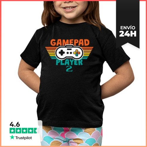 Camiseta Clásica Para Niños Gamepad Player 2 LaTostadora - latostadora.com - Modalova