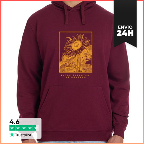 Sudadera Unisex Con Capucha Sudadera Ninfa Granate Con Capucha - latostadora.com - Modalova