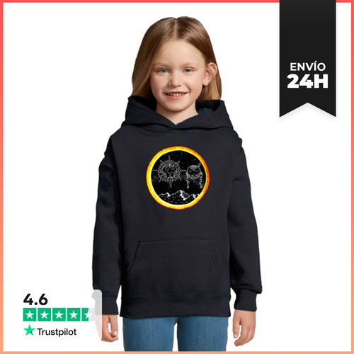 Sudadera Para Niños Con Capucha El Eclipse Total Es Un Encuentro - latostadora.com - Modalova