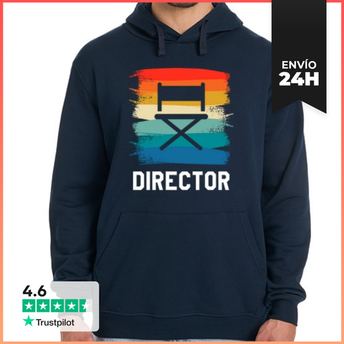 Sudadera Unisex Con Capucha Retro Vintage Clasico Director - latostadora.com - Modalova