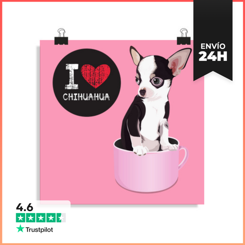 Póster Cuadrado Chihuahua LaTostadora - latostadora.com - Modalova