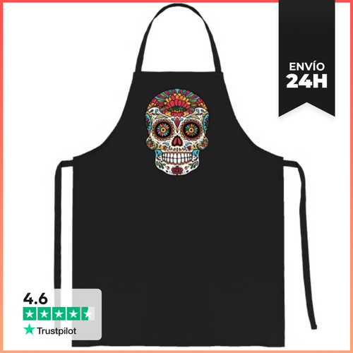 Delantal CALAVERA DE AZÚCAR MEXICANA LaTostadora - latostadora.com - Modalova