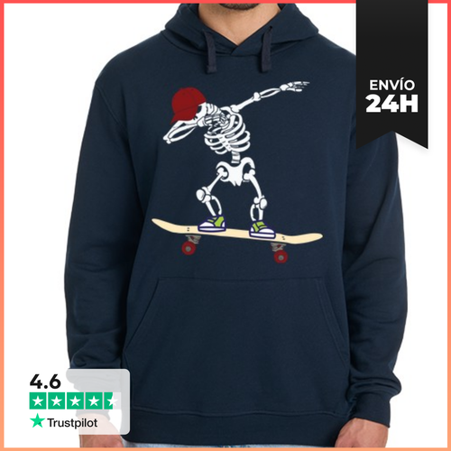 Sudadera Unisex Con Capucha Esqueleto De Skate LaTostadora - latostadora.com - Modalova