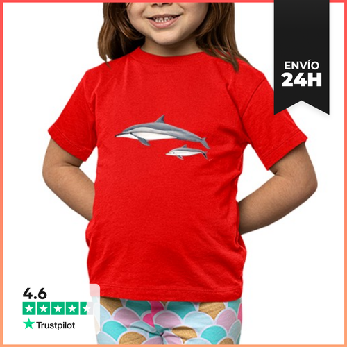 Camiseta Clásica Para Niños Delfín Acróbata (Stenella - latostadora.com - Modalova