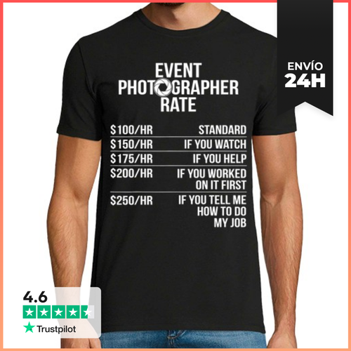 Camiseta Hombre Clásica Fotógrafo De Eventos Personal De - latostadora.com - Modalova