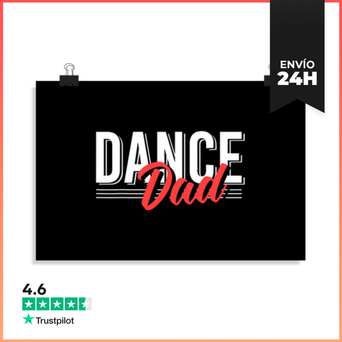 Póster Horizontal Papá Bailarín LaTostadora - latostadora.com - Modalova